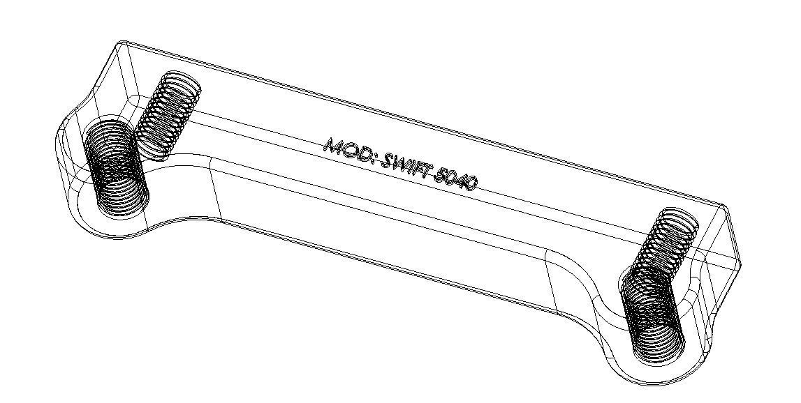 Aluminium Brake Caliper Adapter Bracket for Various Models 3D model_35