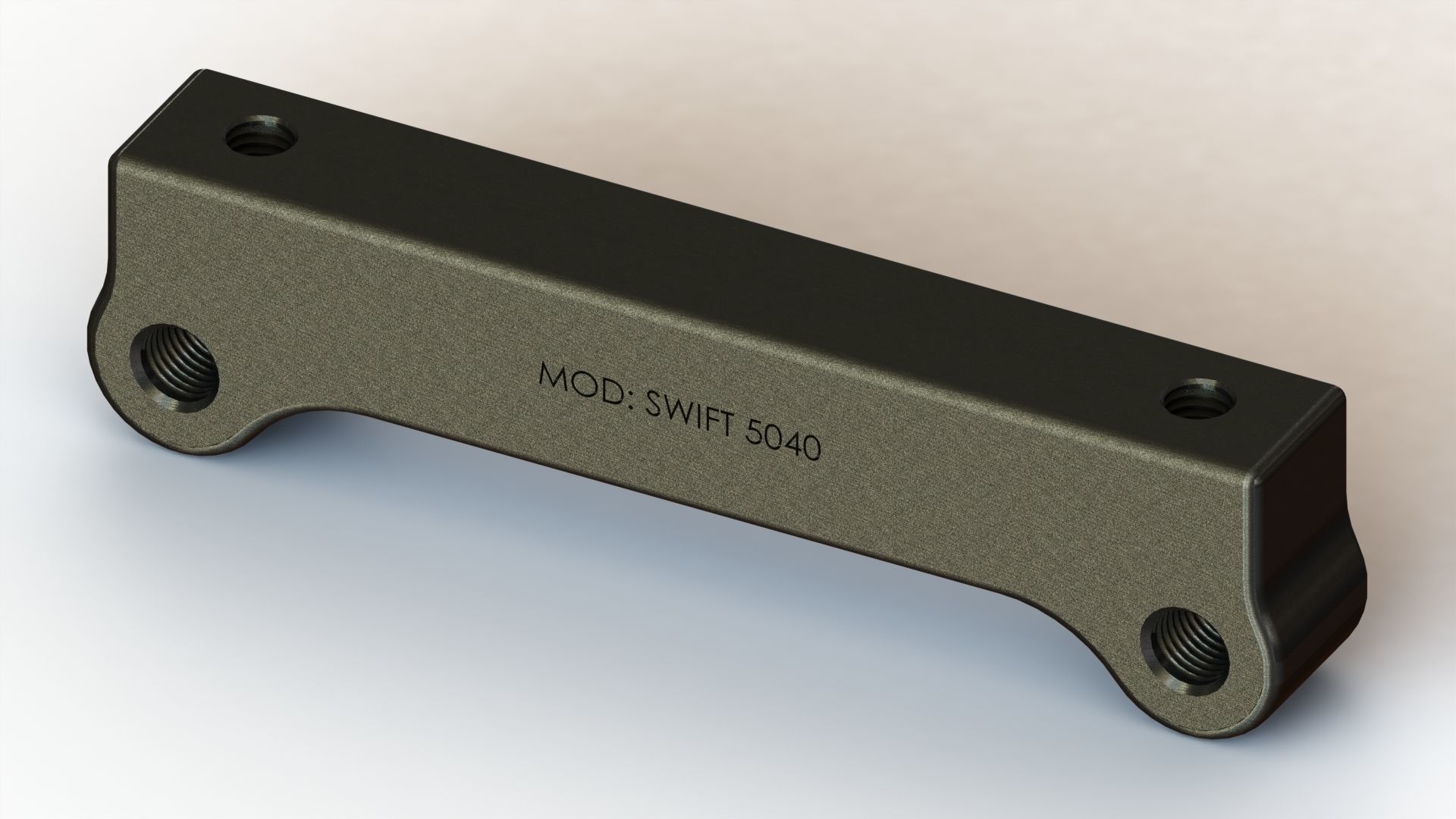 Aluminium Brake Caliper Adapter Bracket for Various Models 3D model_36