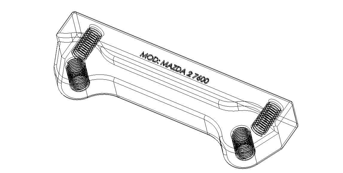 Aluminium Brake Caliper Adapter Bracket for Various Models 3D model_29