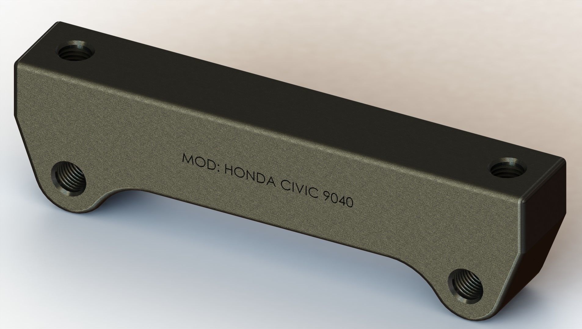 Aluminium Brake Caliper Adapter Bracket for Various Models 3D model_15