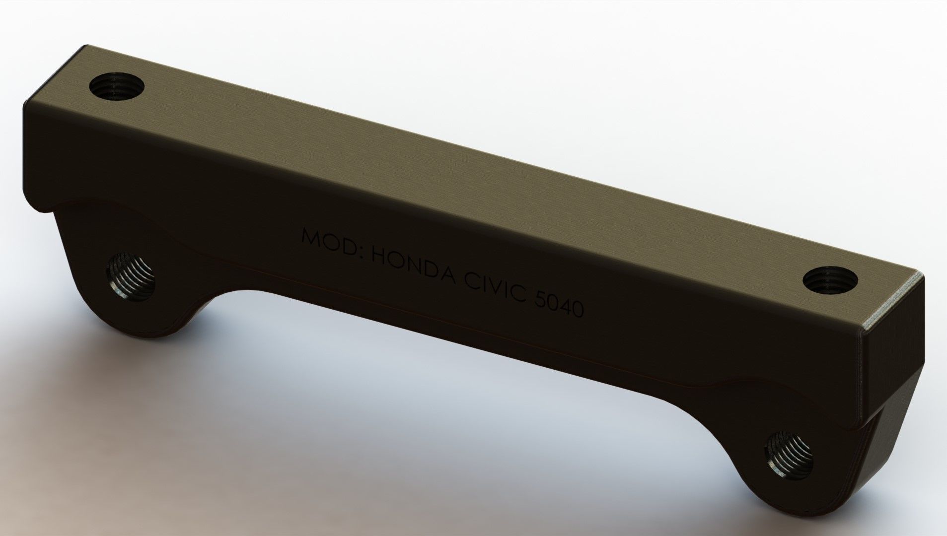 Aluminium Brake Caliper Adapter Bracket for Various Models 3D model_12