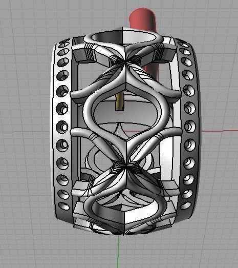 YD314 heart shaped ring 3D print model_13