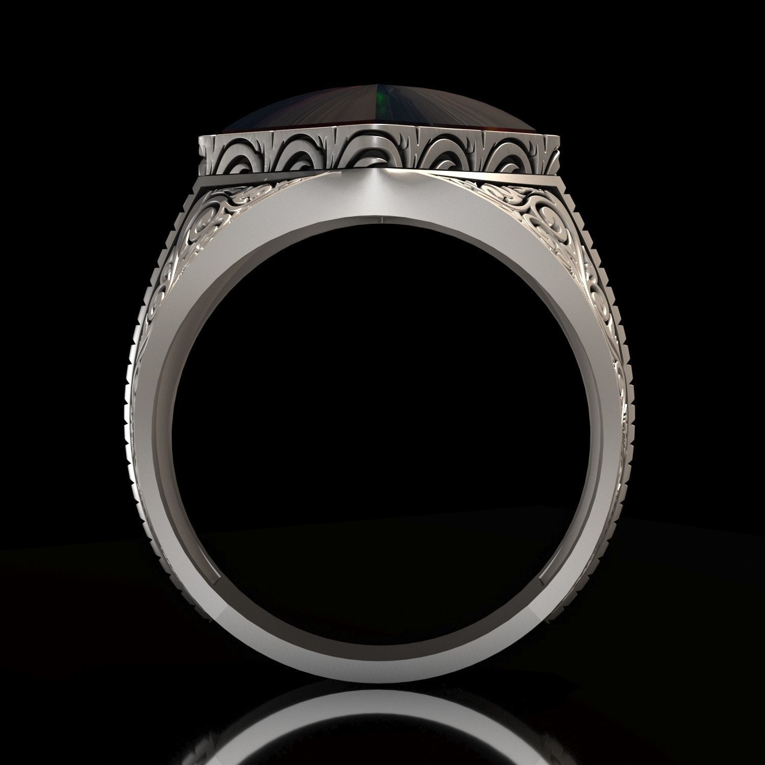 Men Rings 3D print model_3