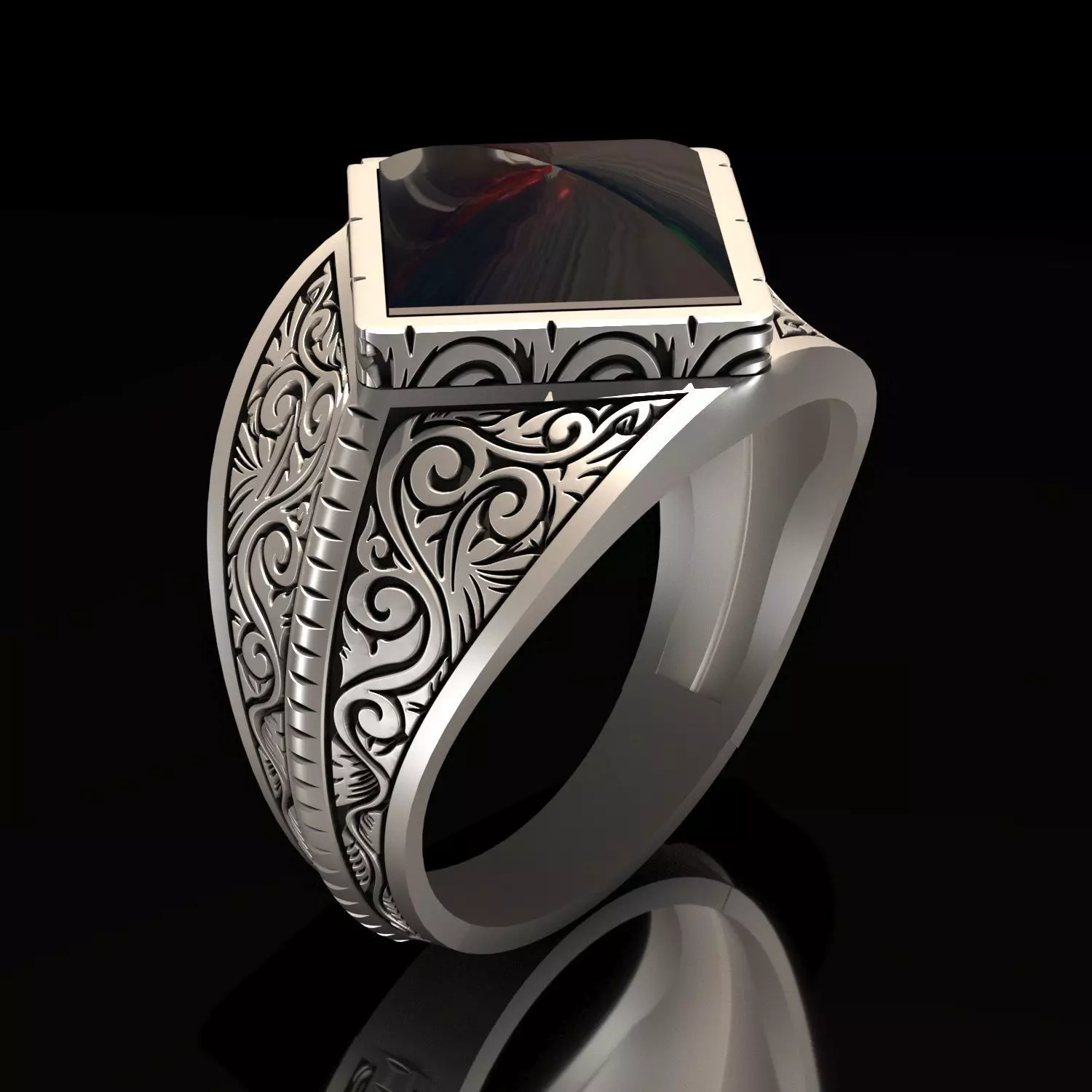 Men Rings 3D print model_0