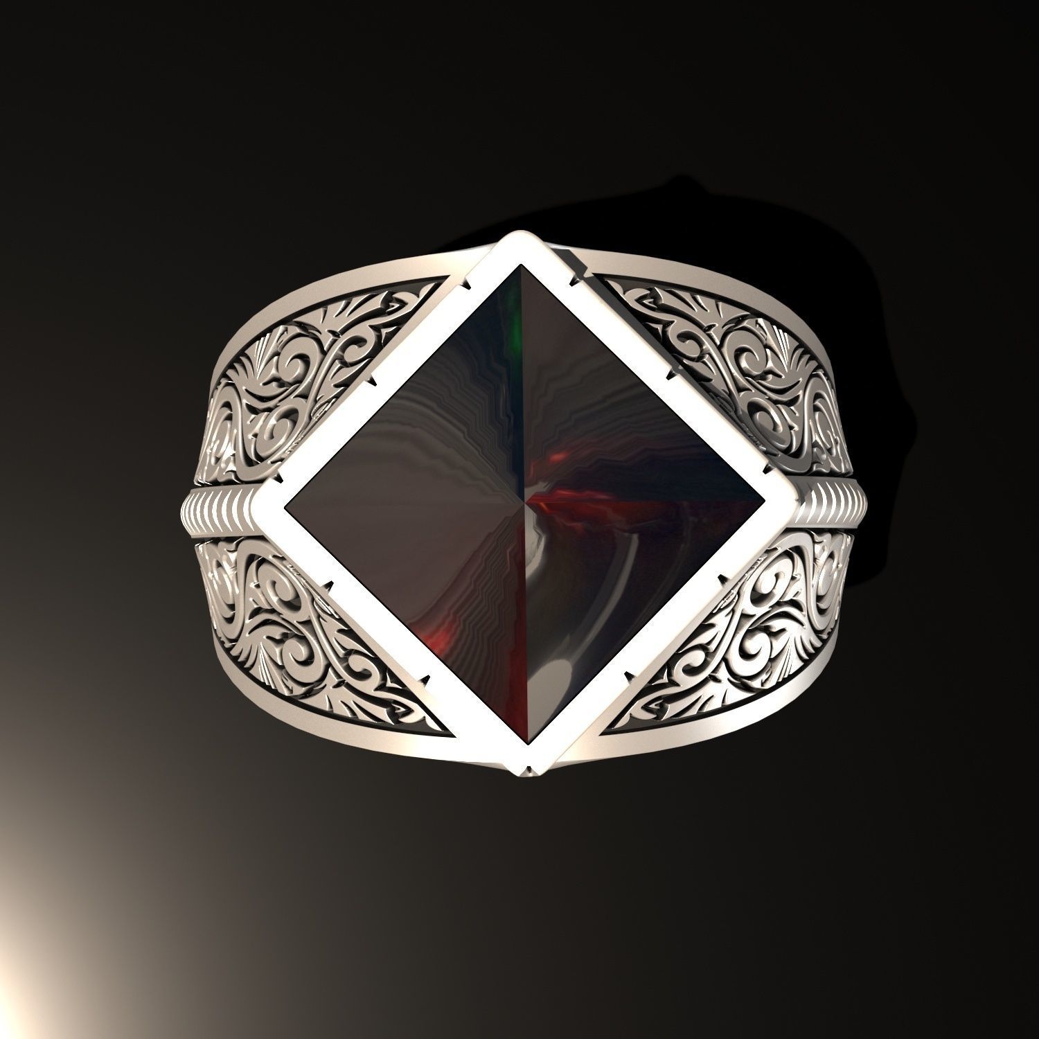 Men Rings 3D print model_4