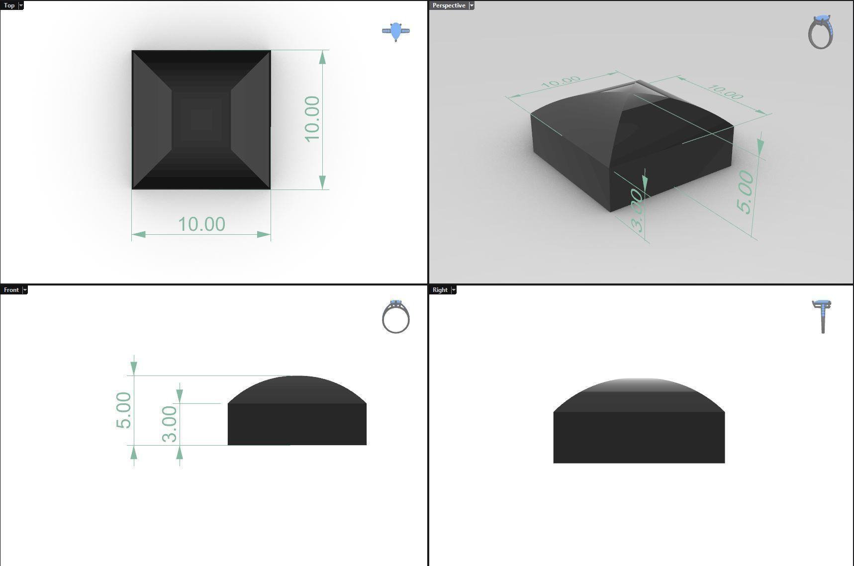 Men Rings 3D print model_5