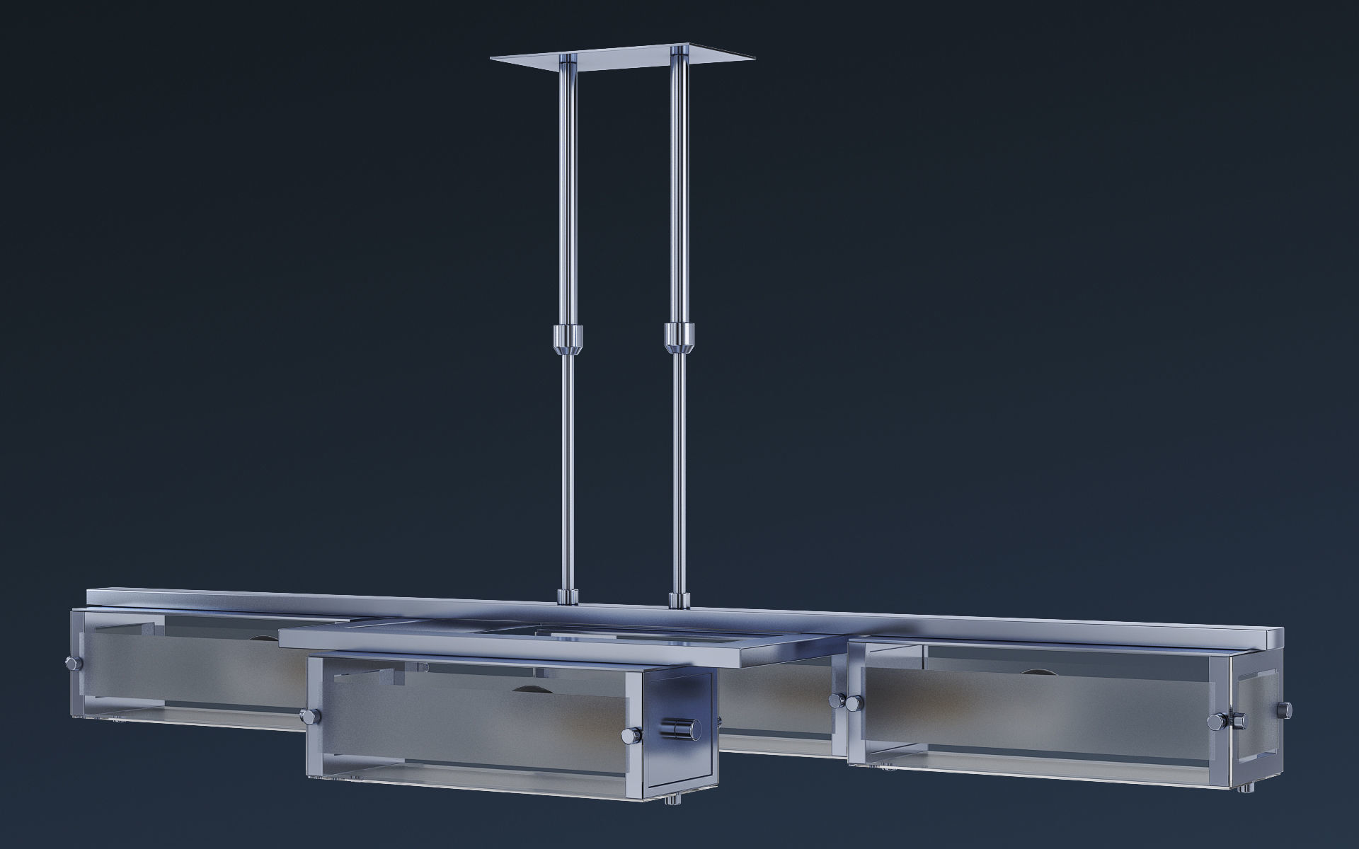 Chandelier Altalusse IL INL-9189P-04 Chrome 3D model_1