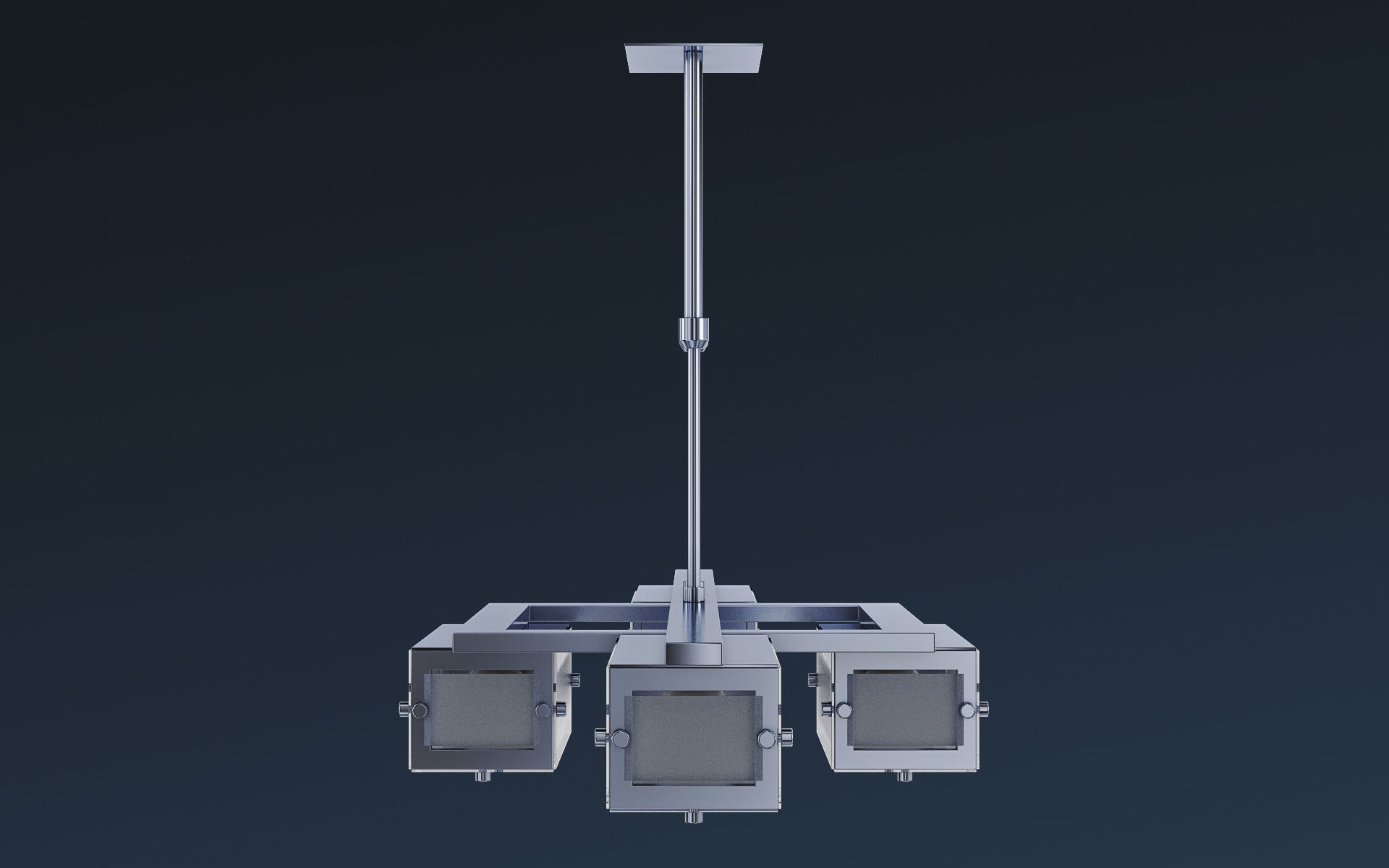 Chandelier Altalusse IL INL-9189P-04 Chrome 3D model_5