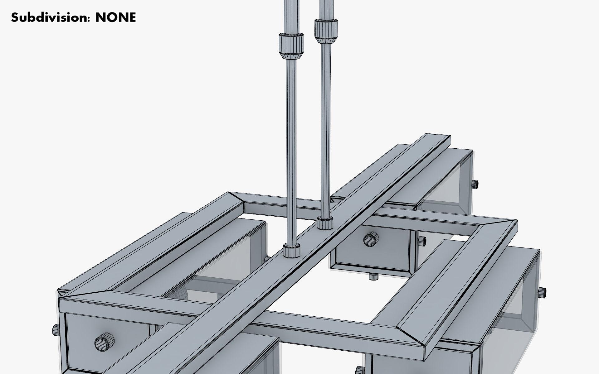 Chandelier Altalusse IL INL-9189P-04 Chrome 3D model_12