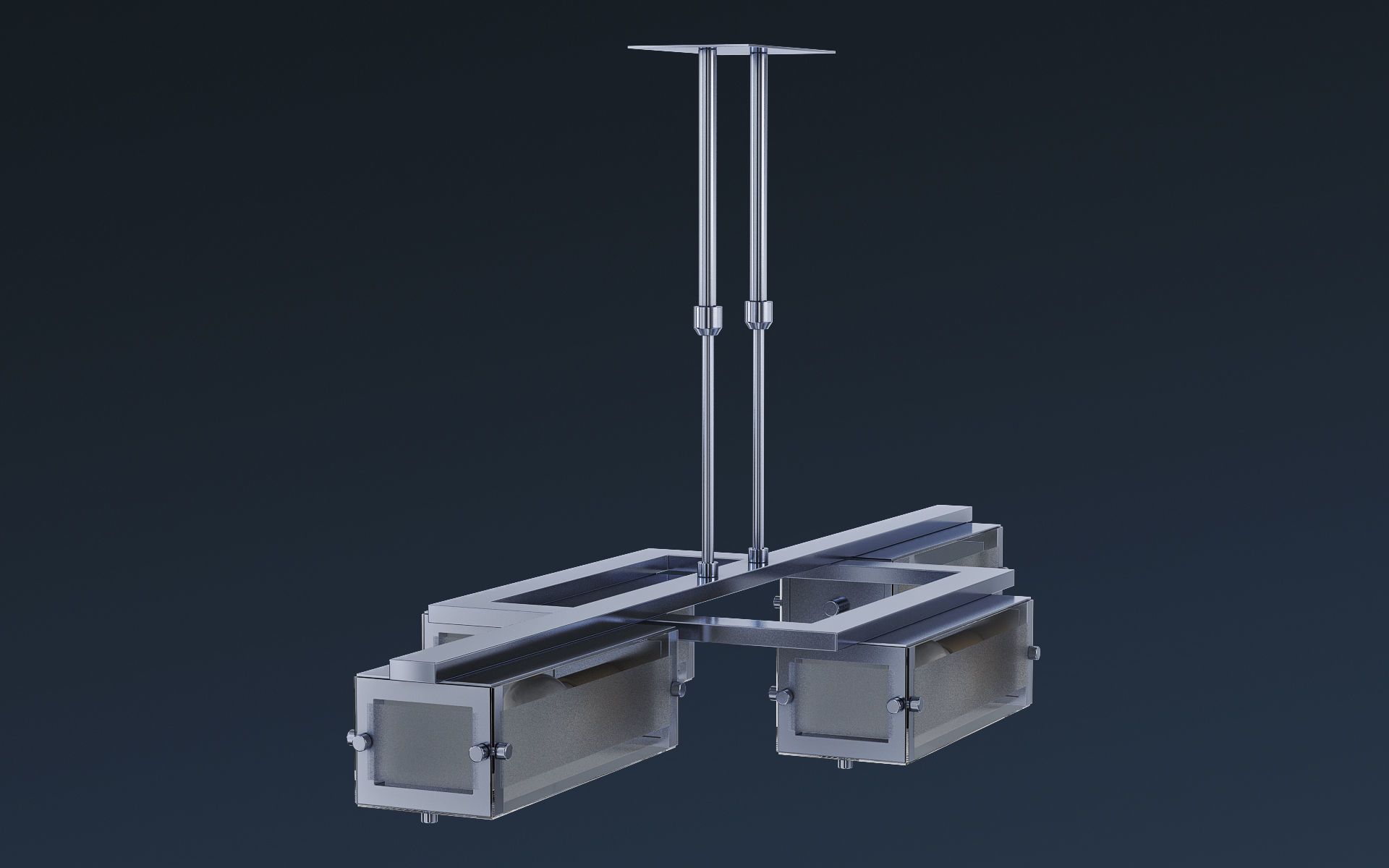 Chandelier Altalusse IL INL-9189P-04 Chrome 3D model_4