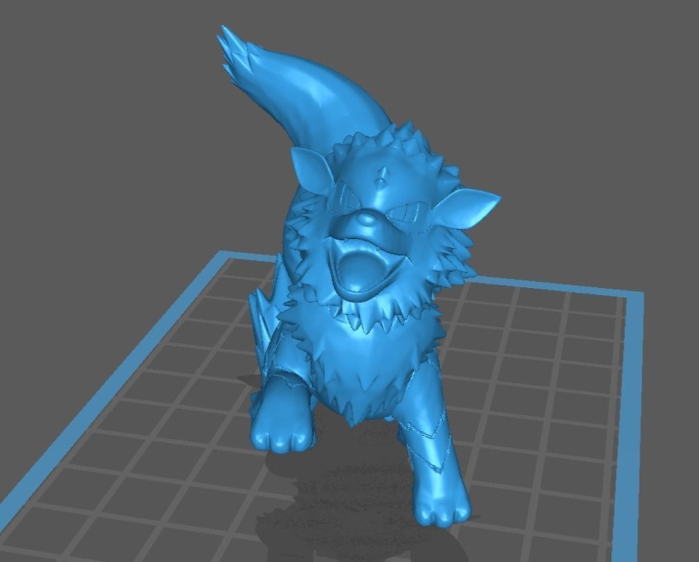 Arcanine pokemon 3D print model 3D print model_5