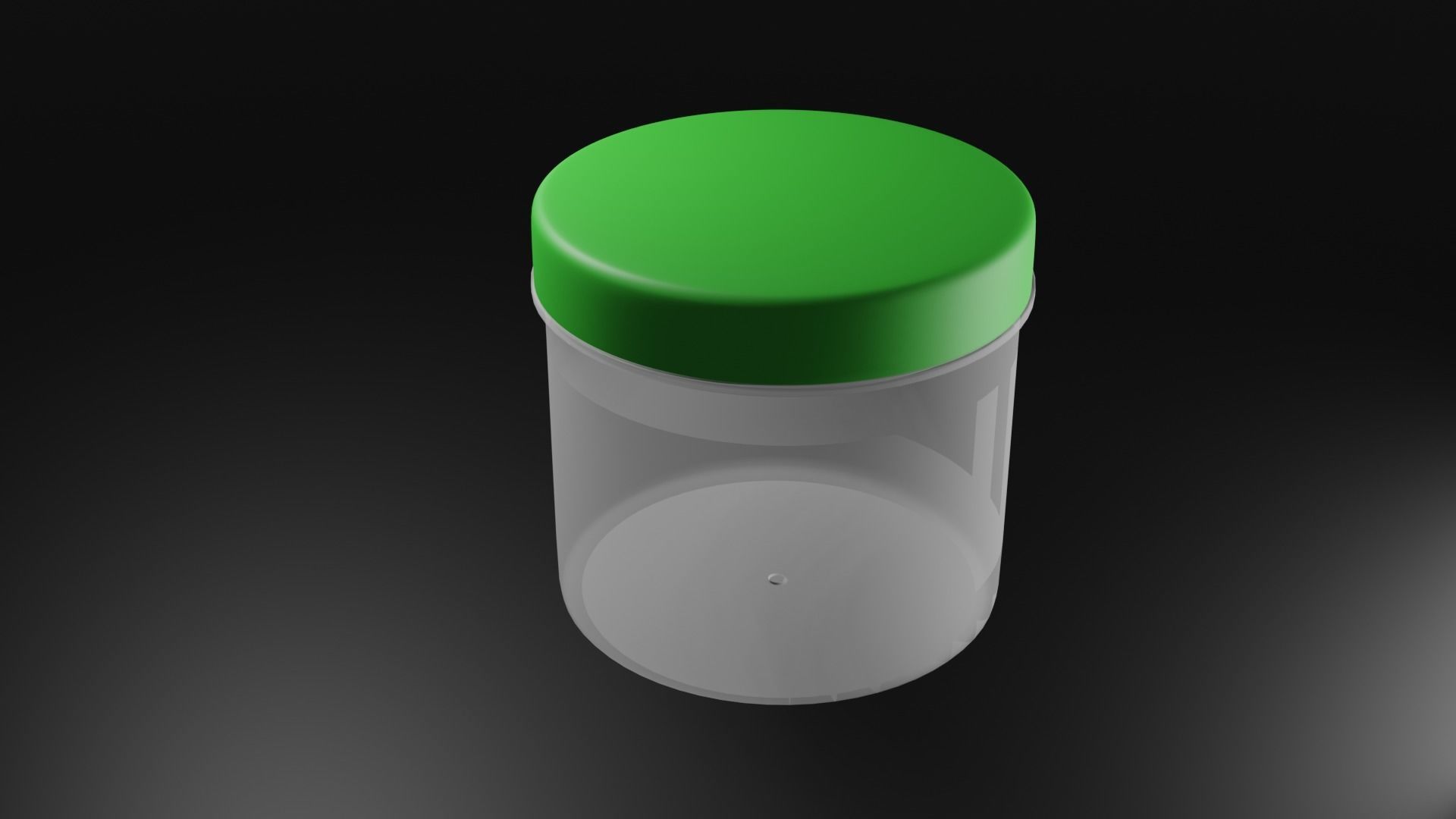 Plastic Jar Mockup  3D model_3