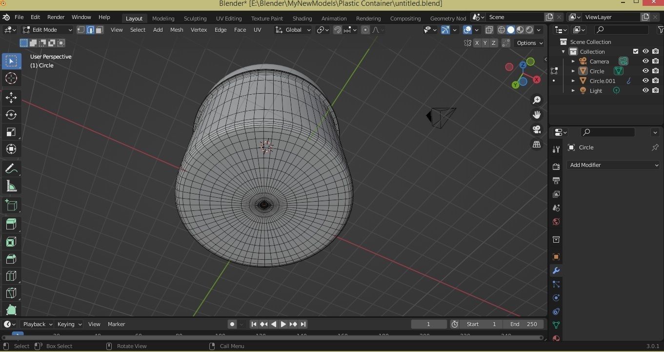 Plastic Jar Mockup  3D model_2