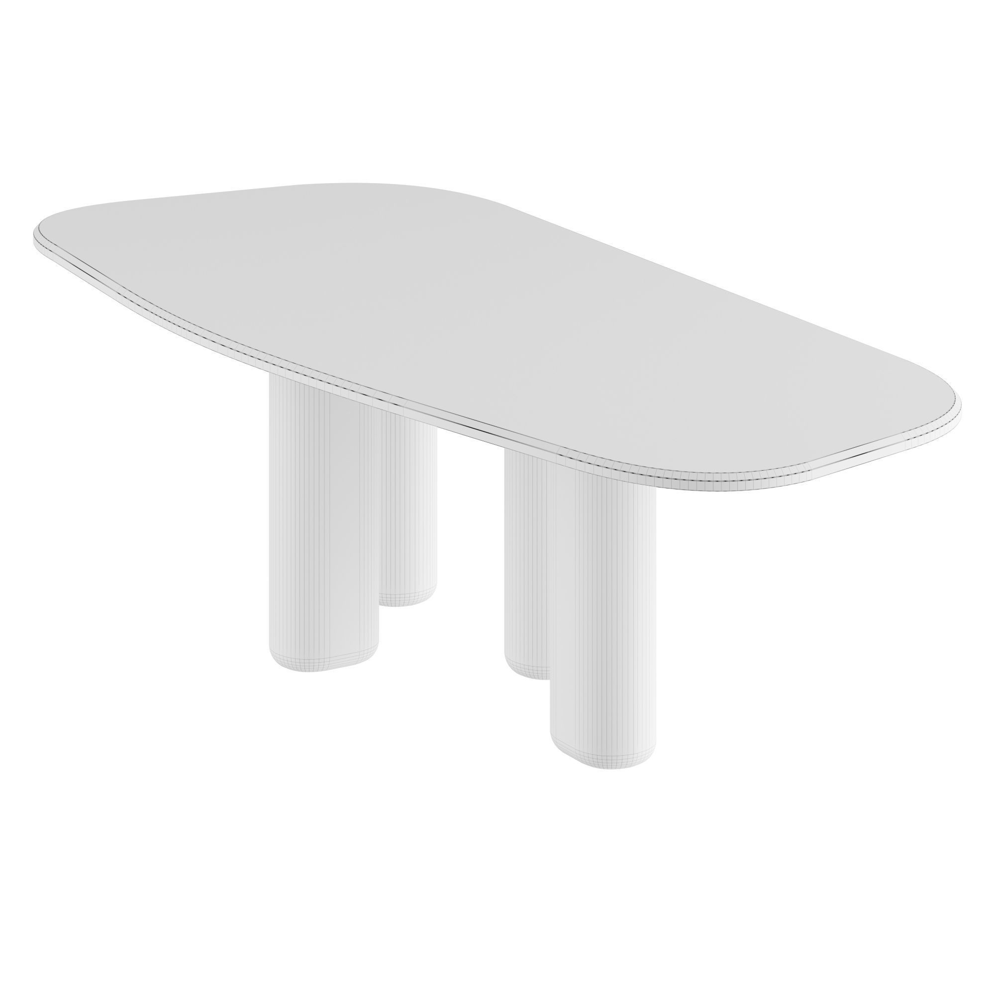 ROUGH Dining Table 3D model_2