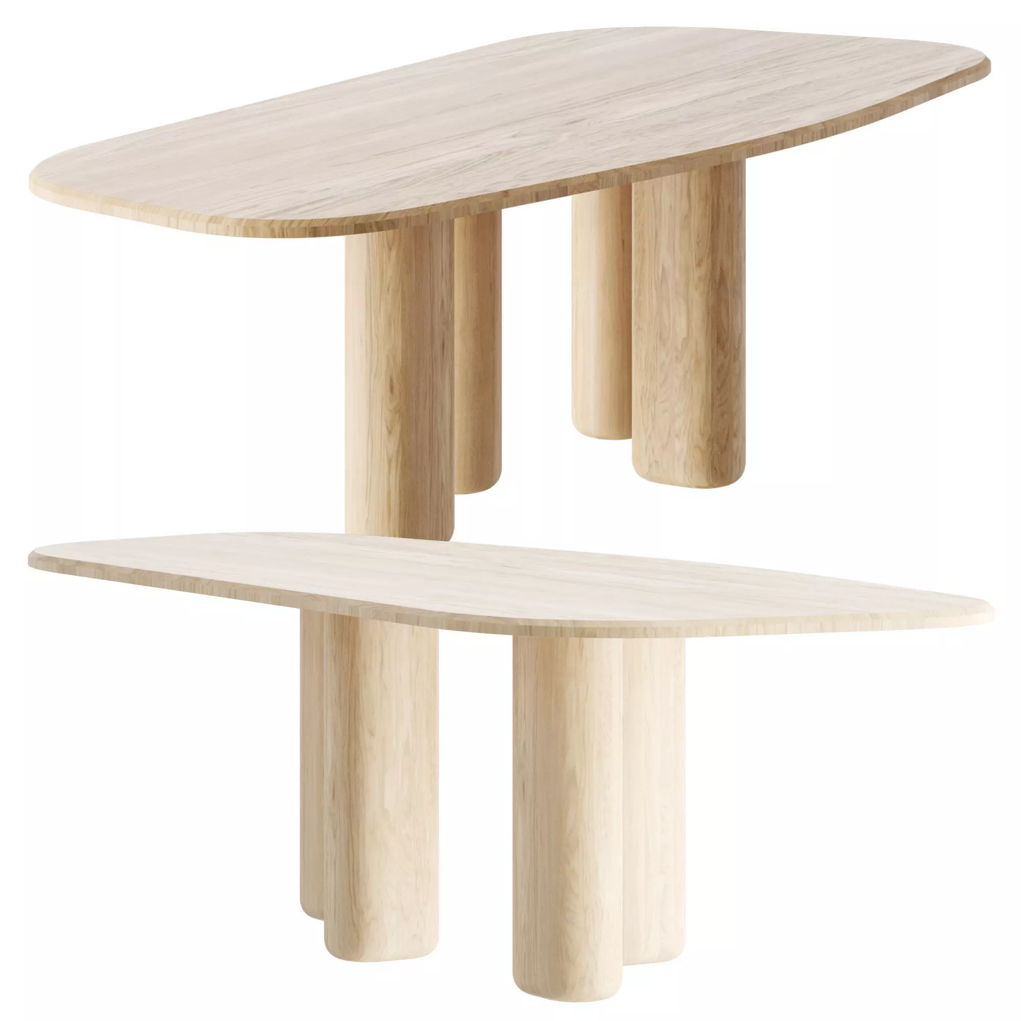 ROUGH Dining Table 3D model_0