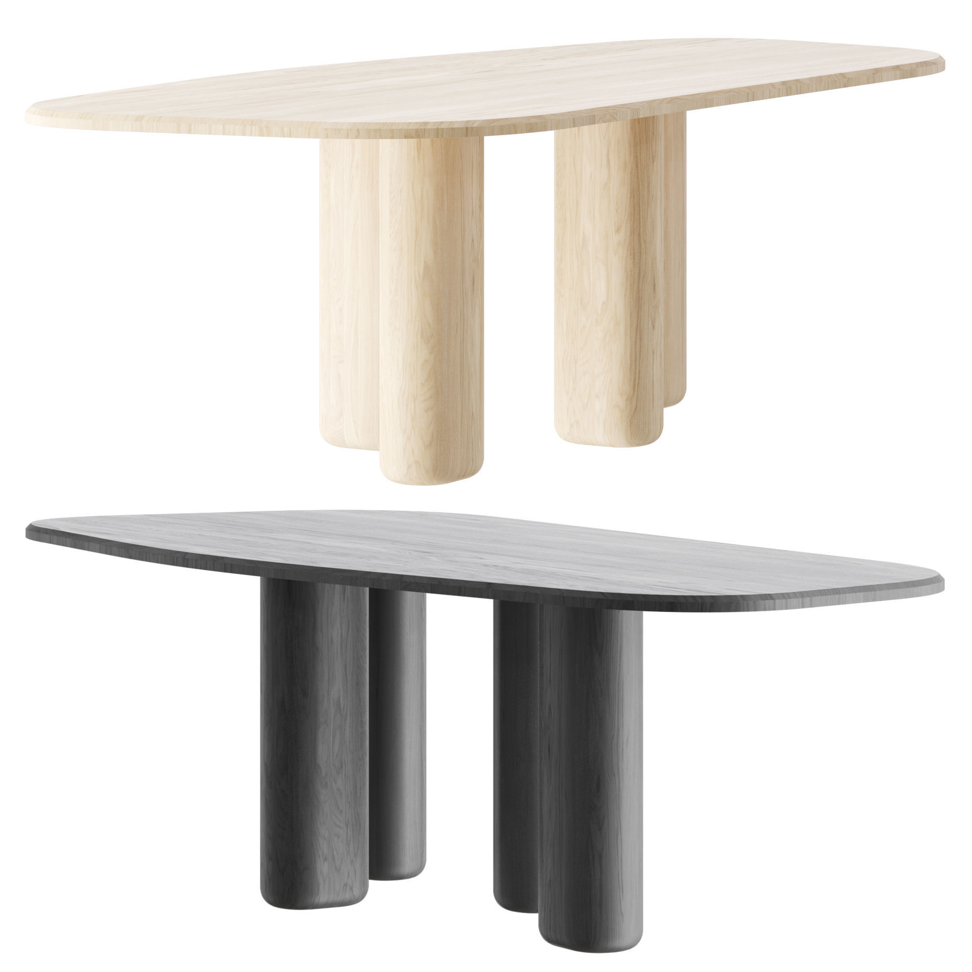 ROUGH Dining Table 3D model_1