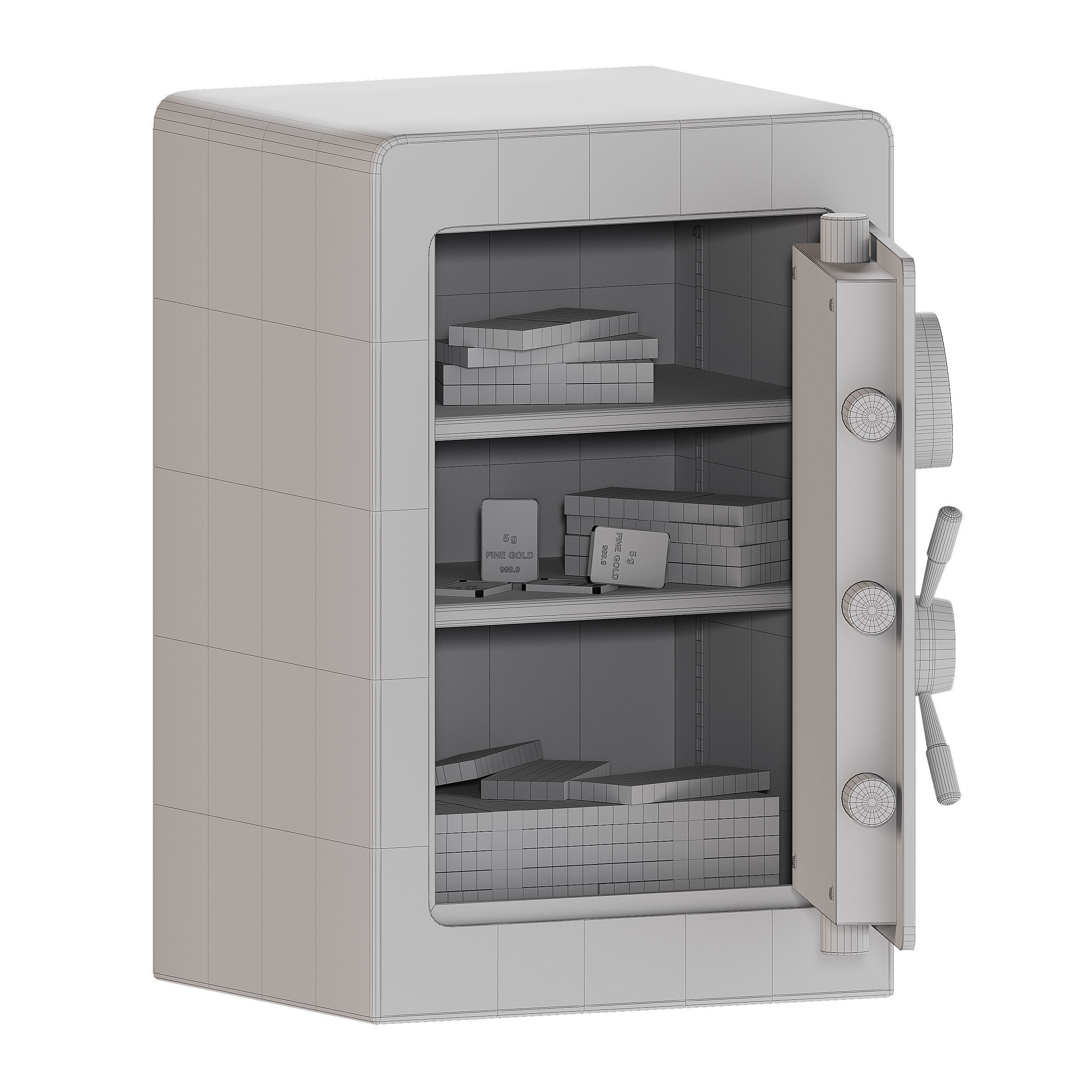 Home Vault Security Safe 3D model_9
