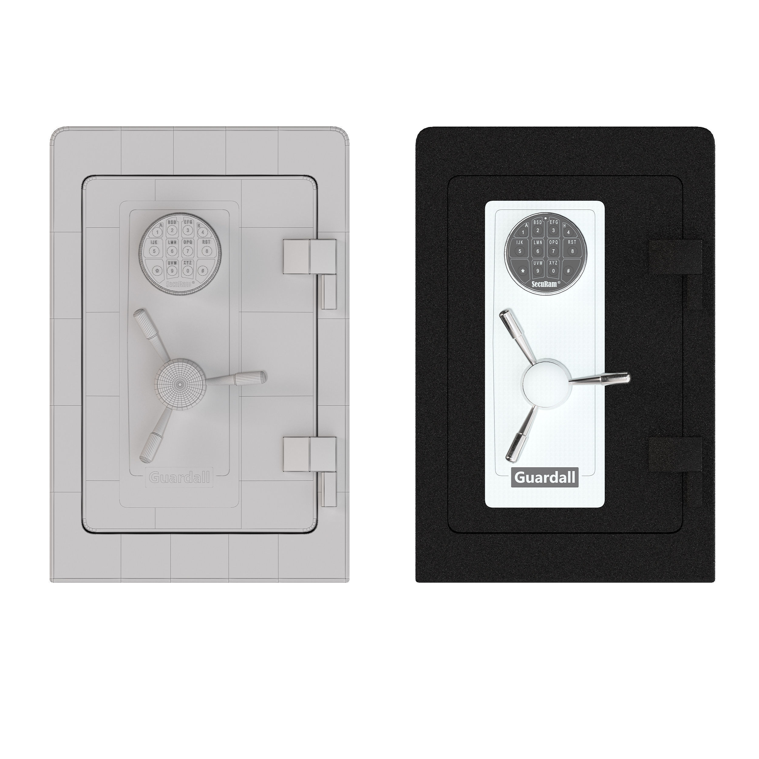 Home Vault Security Safe 3D model_6