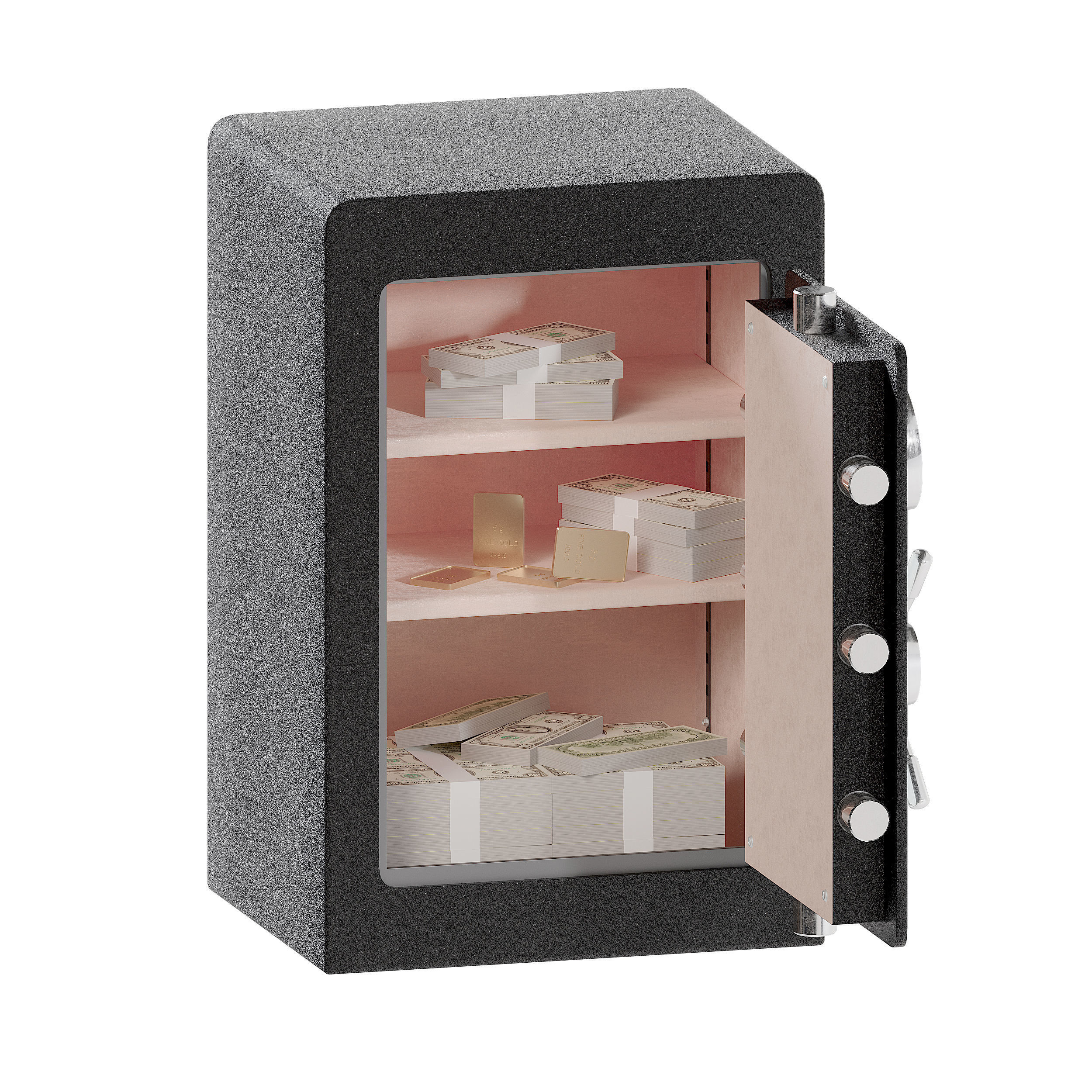 Home Vault Security Safe 3D model_2