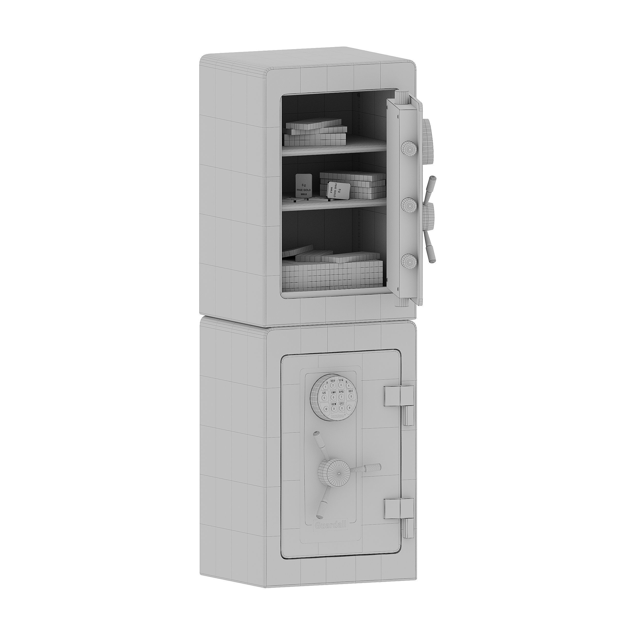 Home Vault Security Safe 3D model_10