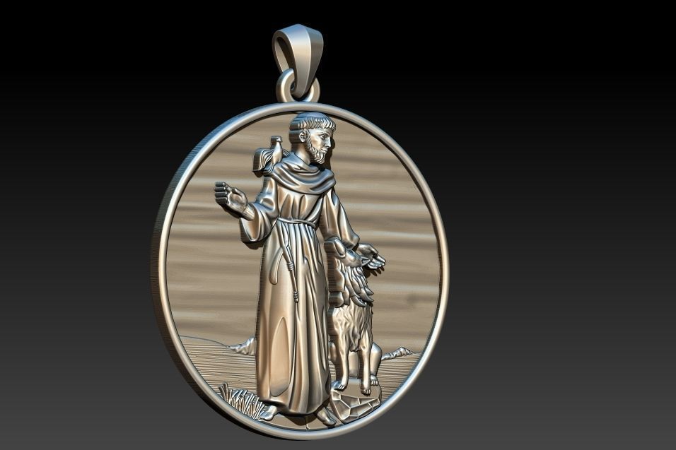 Saint Francis - Sao Francisco - Francesco 3D print model_1
