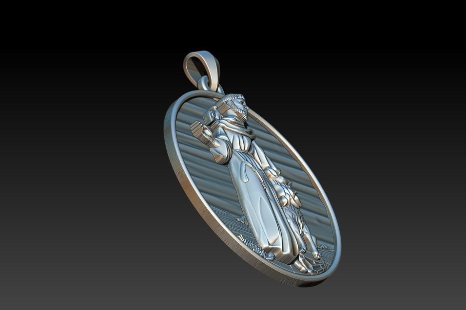 Saint Francis - Sao Francisco - Francesco 3D print model_3