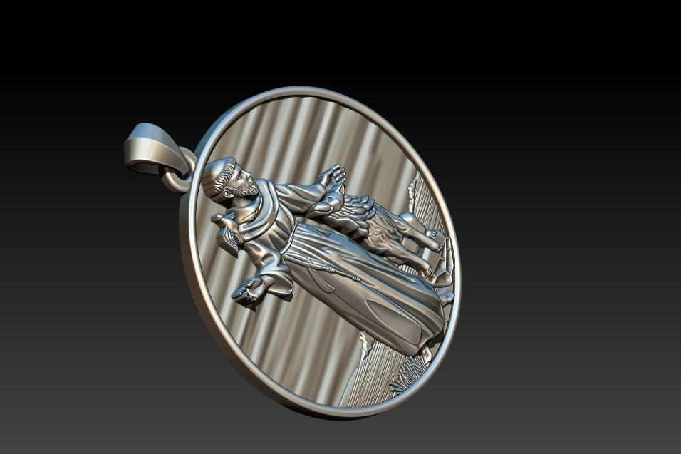 Saint Francis - Sao Francisco - Francesco 3D print model_12
