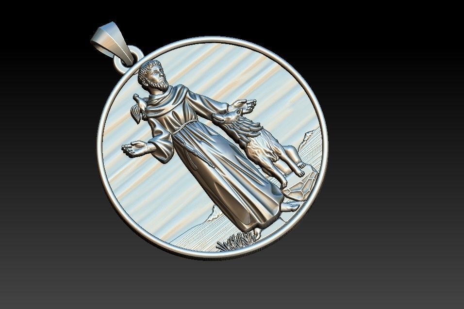 Saint Francis - Sao Francisco - Francesco 3D print model_16