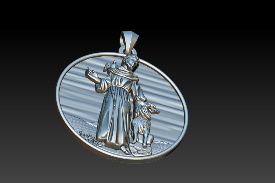 Saint Francis - Sao Francisco - Francesco 3D print model_2