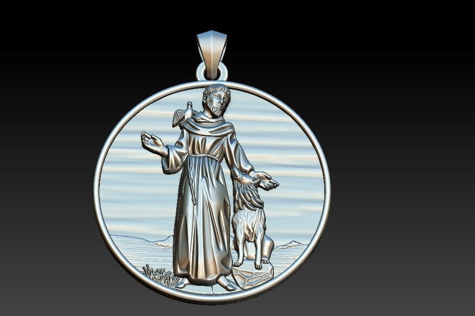 Saint Francis - Sao Francisco - Francesco 3D print model_17