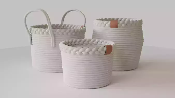 Rope Fabric Baskets