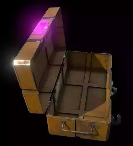 Loot Crate Low-poly 3D model