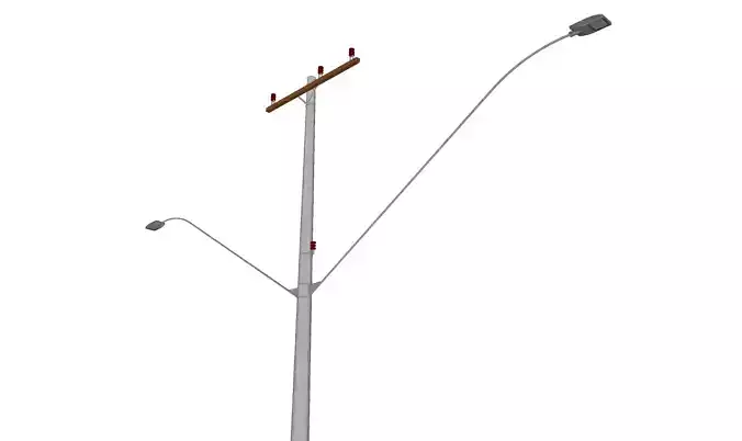 Concrete Lamp Post - Light Pole - Light Post - Street Light 39