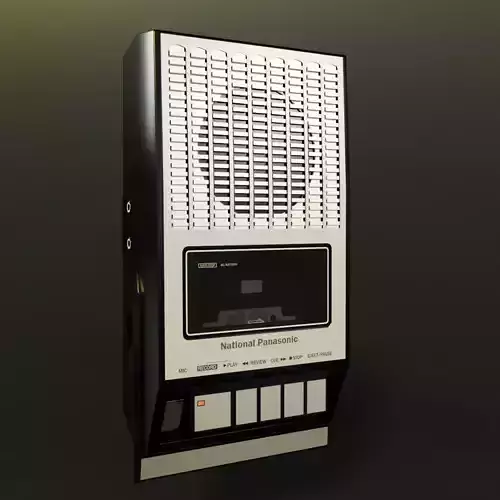 National Panasonic RQ-2152 Low-poly 3D model