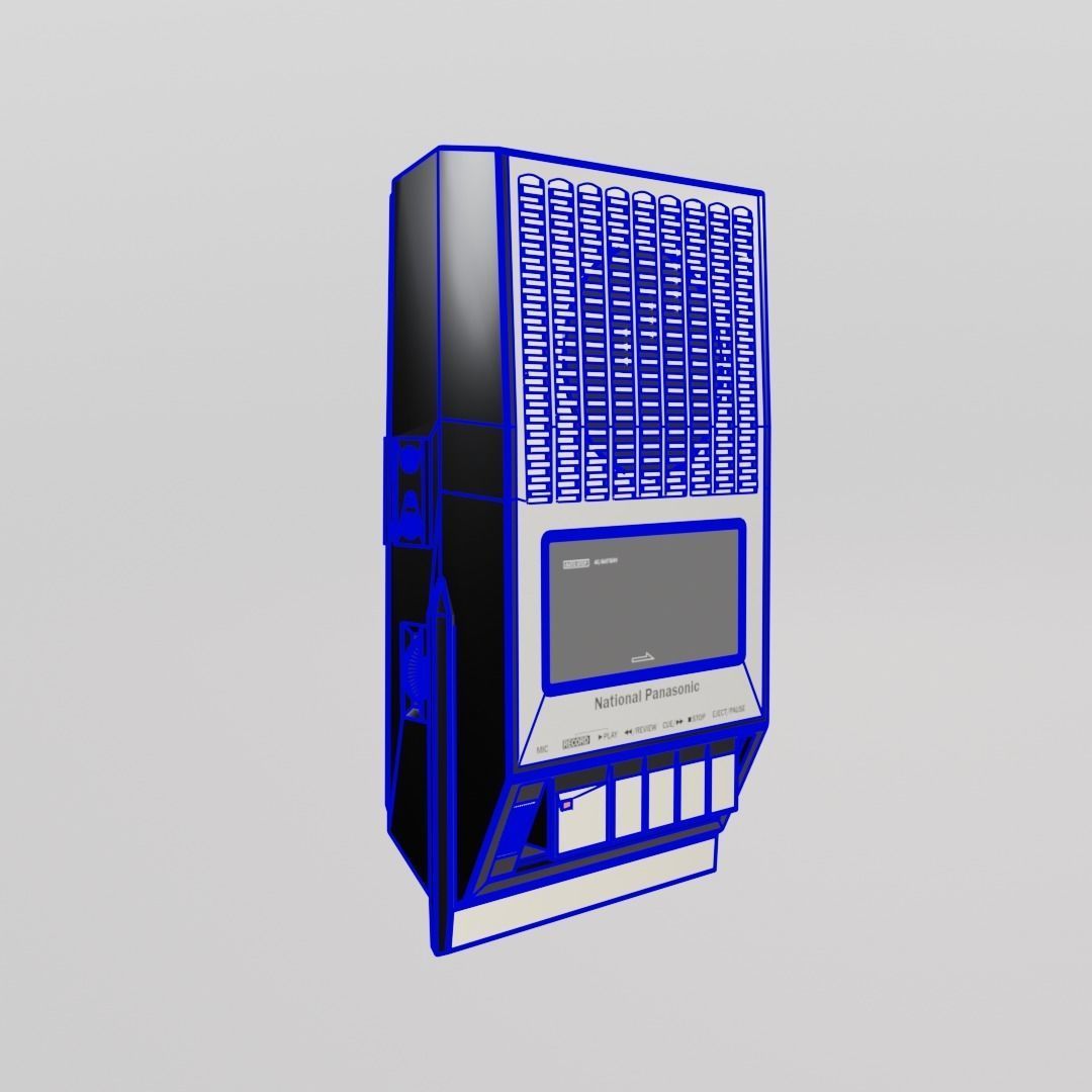 National Panasonic RQ-2152 Low-poly 3D model_10