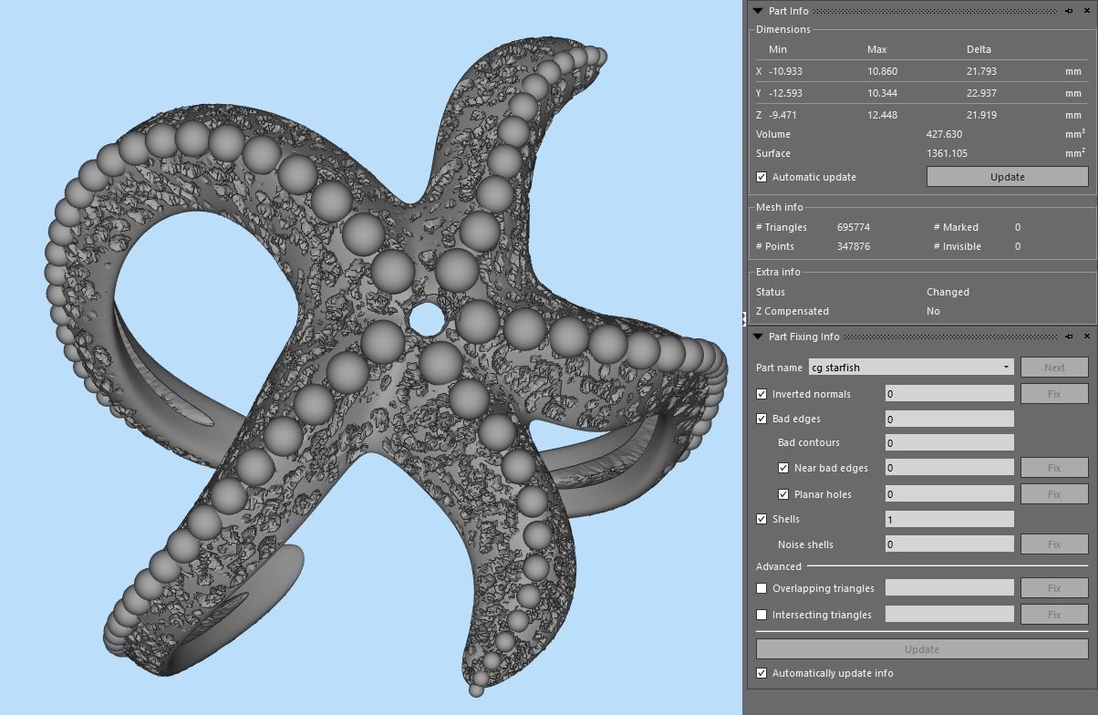 Starfish Ring 3D print model_8
