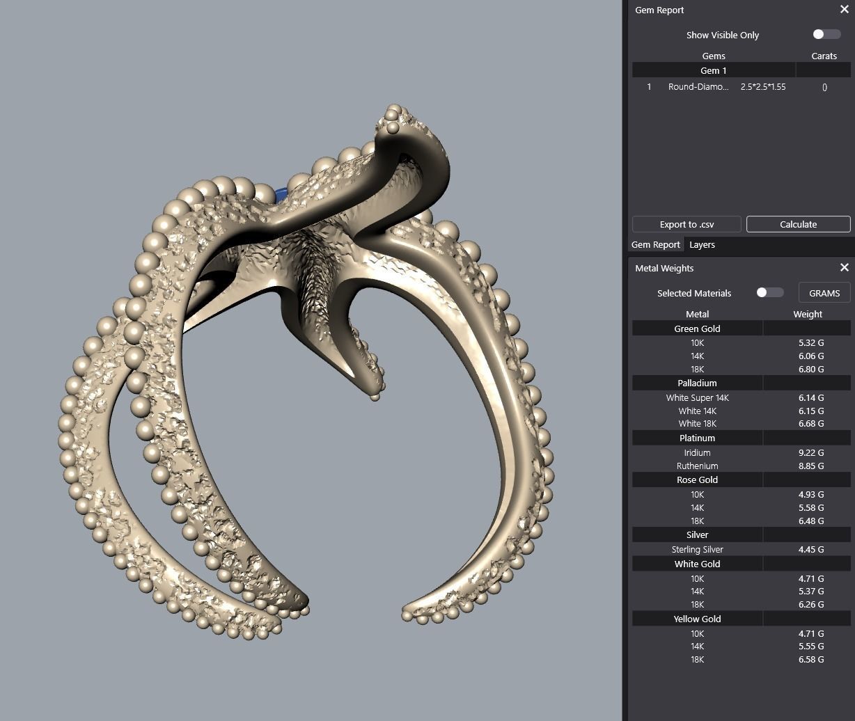 Starfish Ring 3D print model_4