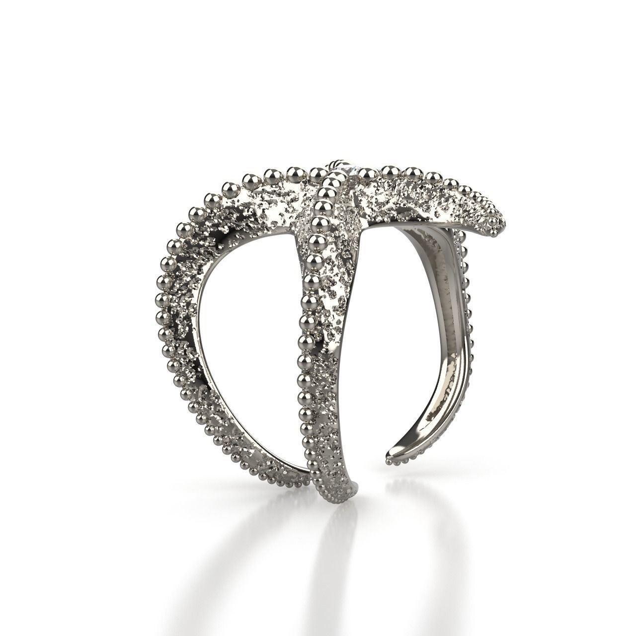 Starfish Ring 3D print model_21