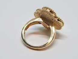 YD320 gold flower ring 3D print model_15