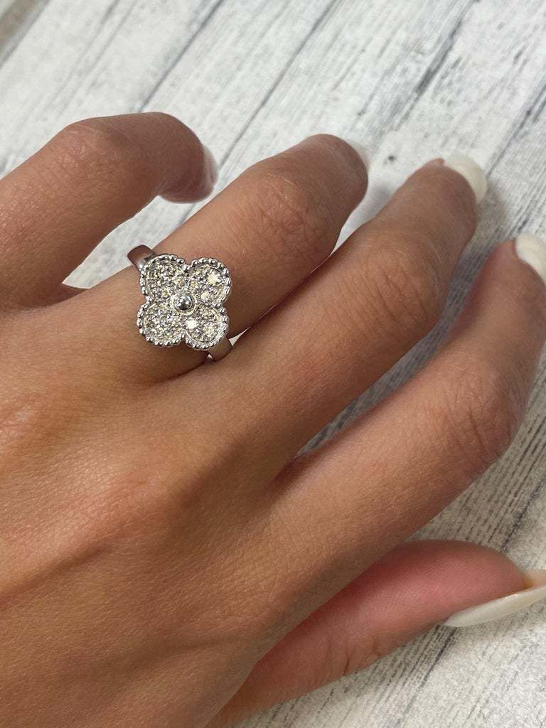 YD320 gold flower ring 3D print model_8