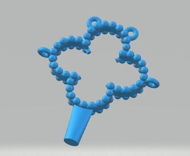 YD320 gold flower ring 3D print model_22