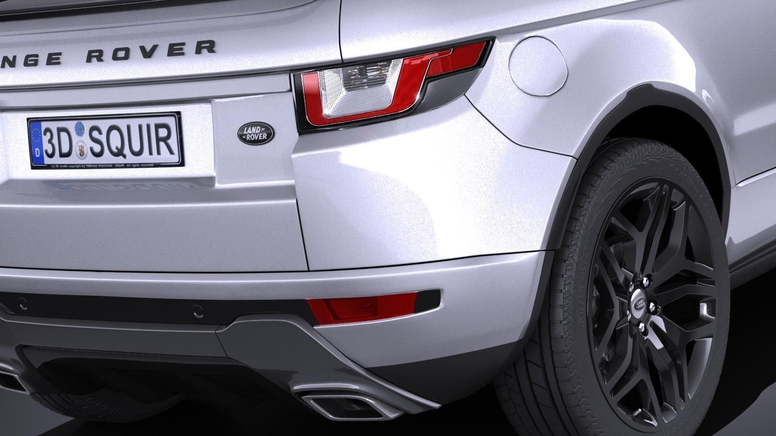 Land Rover Range Rover Evoque Convertible 2017 3D model_3