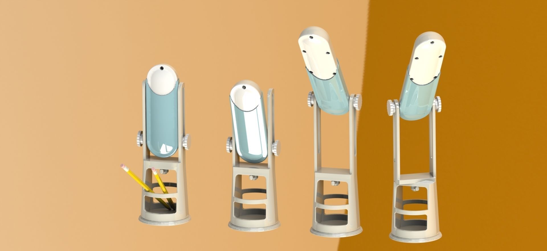 ergonomic desk lamp 3D model_2