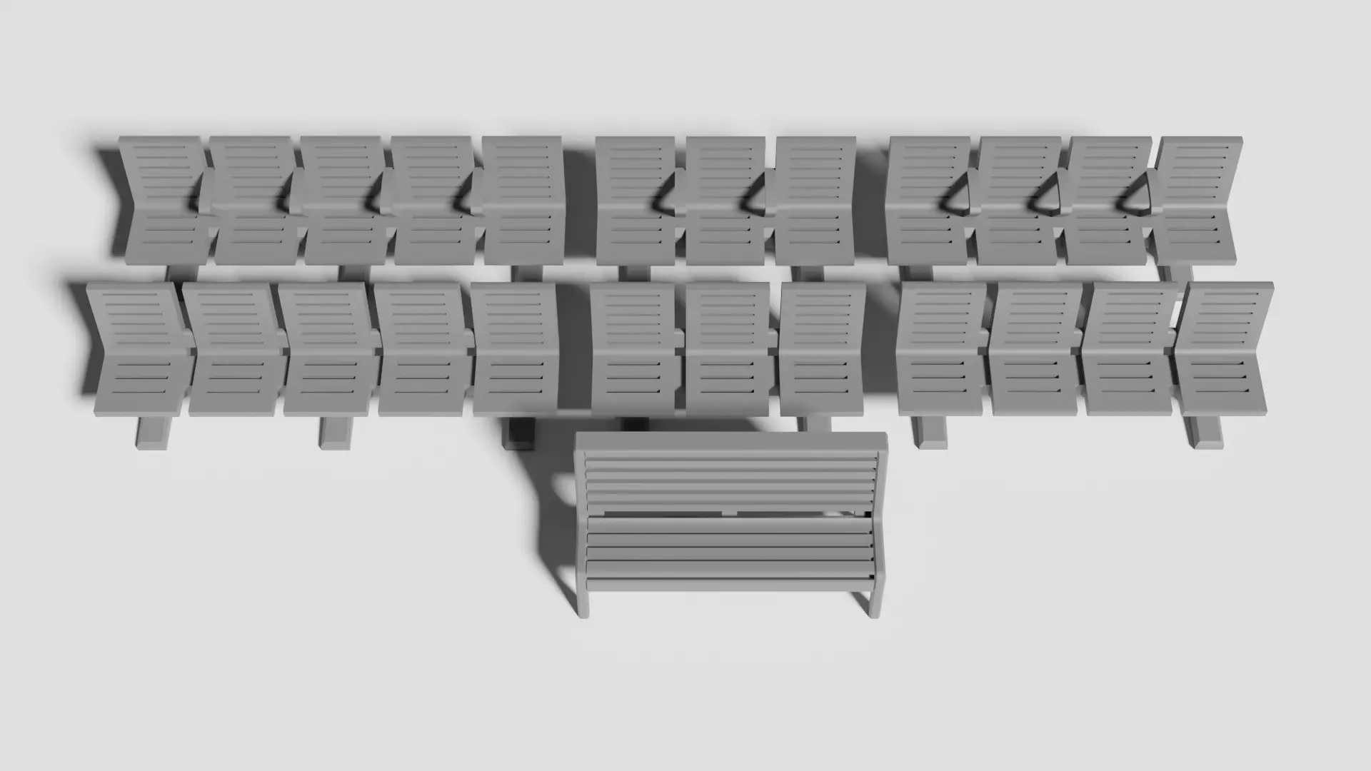 H0 Benches Modelset 3D print model