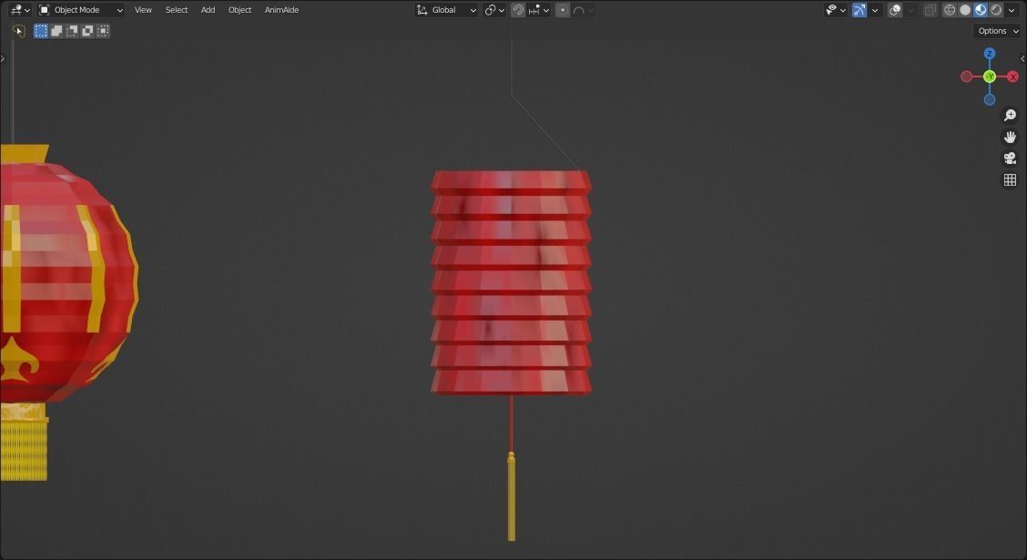 Chinese New Year Decorations 01 Low-poly 3D model_8