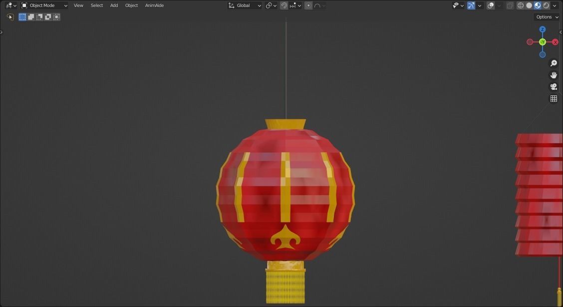 Chinese New Year Decorations 01 Low-poly 3D model_5