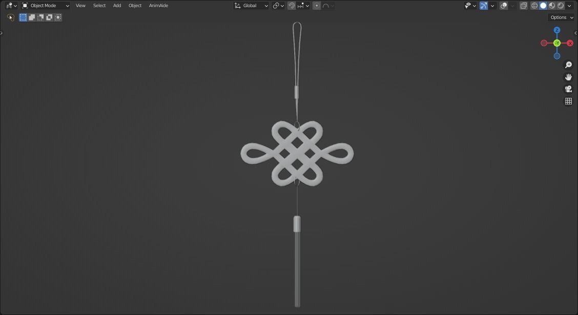 Chinese New Year Decorations 01 Low-poly 3D model_12