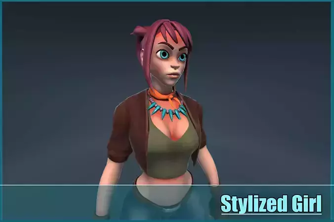 Stylized Casual Girl