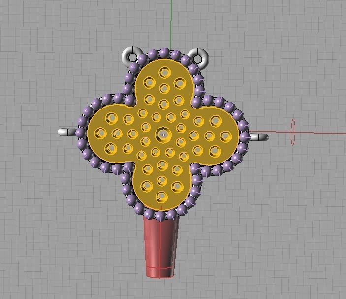 YD322 flower made 3D print model_23