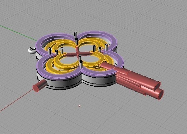 YD322 flower made 3D print model_22